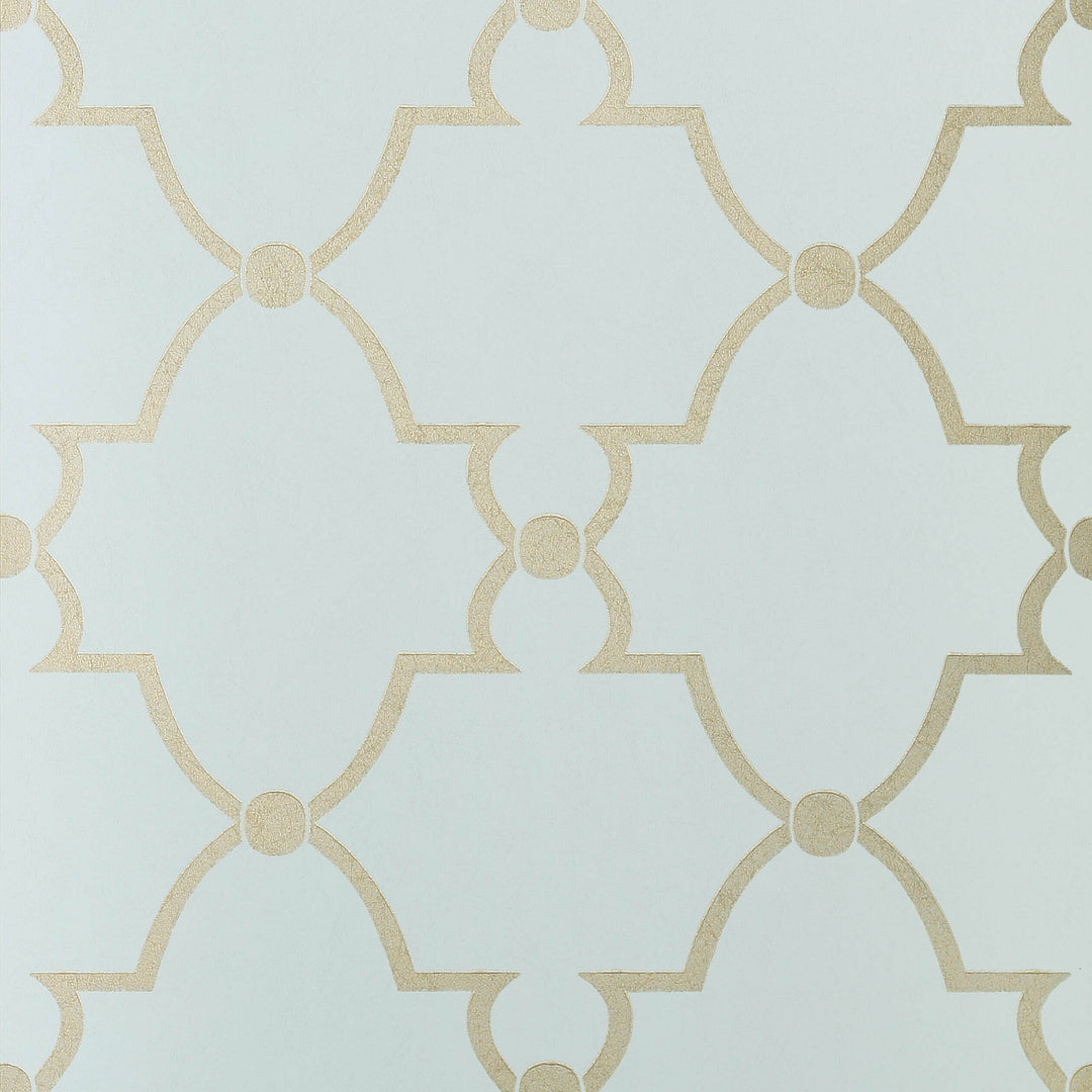 LUCIAN - Metallic on Robin's Egg By Anna French Wallpaper