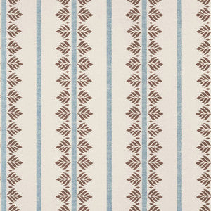 Fern Stripe Brown and Slate AT15106 by Anna French Wallpaper