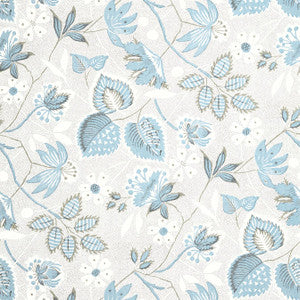Indienne Hazel Spa Blue AT15114 by Anna French Wallpaper