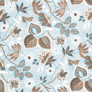 Indienne Hazel Brown and Slate AT15117 by Anna French Wallpaper