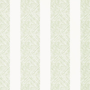 Clipperton Stripe Green AT15125 by Anna French Wallpaper