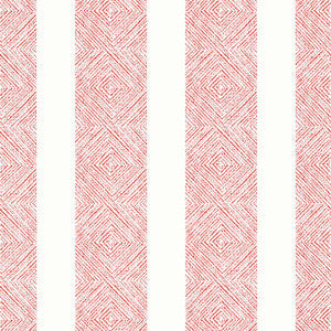 Clipperton Stripe Red AT15126 By Anna French Wallpaper
