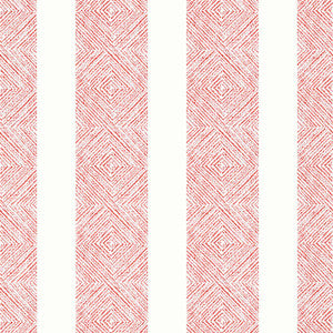 Clipperton Stripe Red AT15126 by Anna French Wallpaper