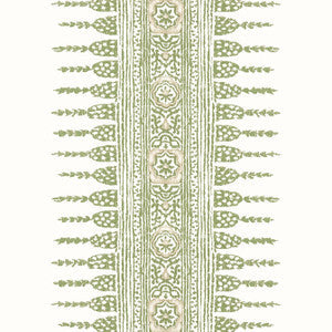 Javanese Stripe Green and White AT15136 by Anna French Wallpaper