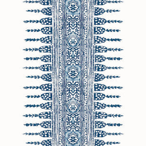 Javanese Stripe Navy and White AT15137 by Anna French Wallpaper