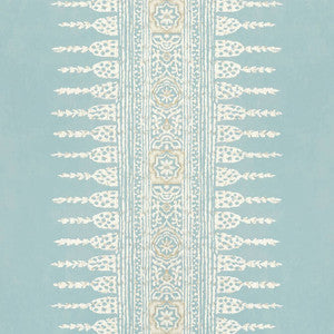 Javanese Stripe Spa Blue AT15140 by Anna French Wallpaper