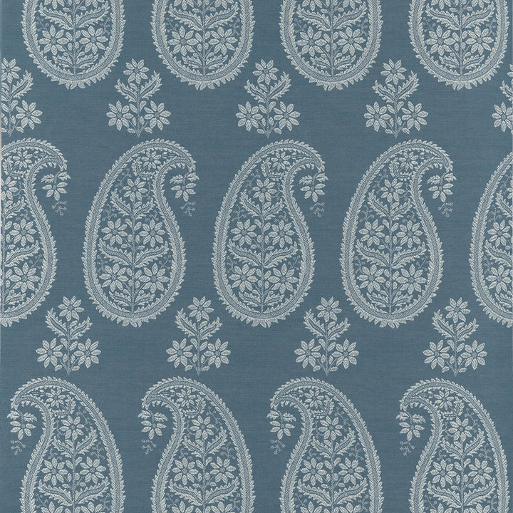 Campania Paisley Blue AT16110 by Thibaut Wallpaper Thibaut Wallpaper Campania Paisley Blue AT16110Wallpaper SOLEIL TEXTURES Non Woven Wallpaper U.S.A </p><p>Repeat: H: , V: 25.5  (64.77 cm) 27 in  (68.58 cm) - Fabric Carolina -