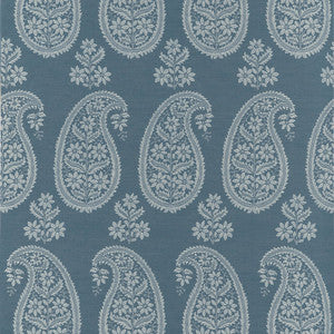 Campania Paisley Blue AT16110 by Thibaut Wallpaper