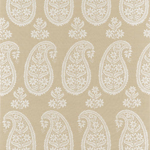 Campania Paisley Beige AT16111 by Thibaut Wallpaper