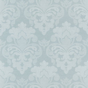 Darcey Damask Soft Blue AT16120 by Thibaut Wallpaper