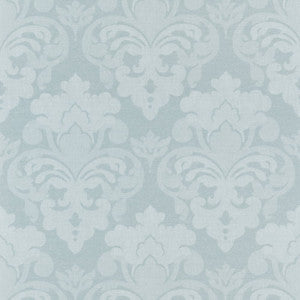 Darcey Damask Soft Blue AT16120 by Thibaut Wallpaper
