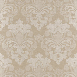 Darcey Damask Beige AT16121 by Thibaut Wallpaper