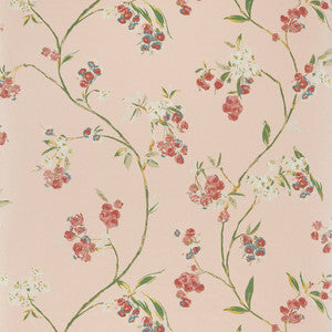 Edo Bloom Blush on Pearl AT16155 by Thibaut Wallpaper