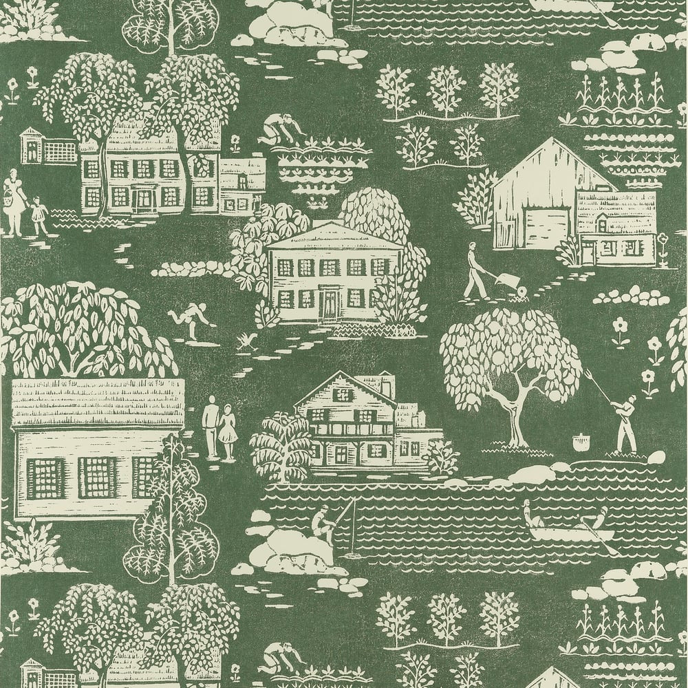 Farmingdale Green AT16164 by Thibaut Wallpaper Thibaut Wallpaper Farmingdale Green AT16164Wallpaper SOLEIL Non Woven Wallpaper U.S.A </p><p>Repeat: H: , V: 21  (53.34 cm) 27 in  (68.58 cm) - Fabric Carolina -