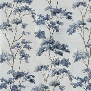 Dalton Spa Blue on Pearl AT16168 by Thibaut Wallpaper