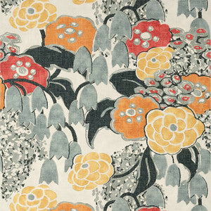 Laura Coral and Black AT23103 by Anna French Wallpaper