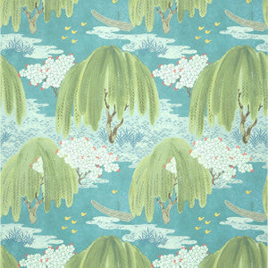 Willow Tree Turquoise AT23109 by Anna French Wallpaper