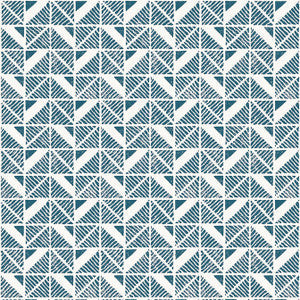 Bloomsbury Square Blue AT23118 By Anna French Wallpaper