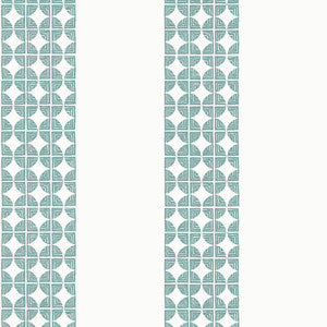 Fairmont Stripe Teal AT23129 by Anna French Wallpaper