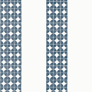 Fairmont Stripe Navy AT23130 By Anna French Wallpaper