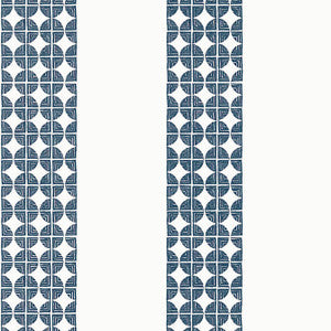 Fairmont Stripe Navy AT23130 by Anna French Wallpaper