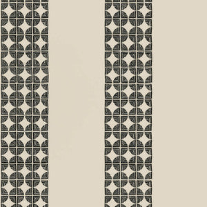 Fairmont Stripe Black AT23131 By Anna French Wallpaper