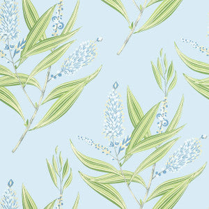 Winter Bud Soft Blue AT23133 by Anna French Wallpaper