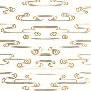 Cloudwater Metallic Gold AT23152 by Anna French Wallpaper