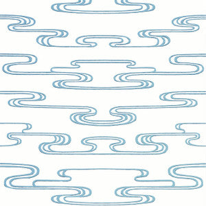 Cloudwater Blue AT23153 by Anna French Wallpaper