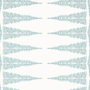 Ellery Stripe Robin's Egg on White AT24544 by Anna French Wallpaper