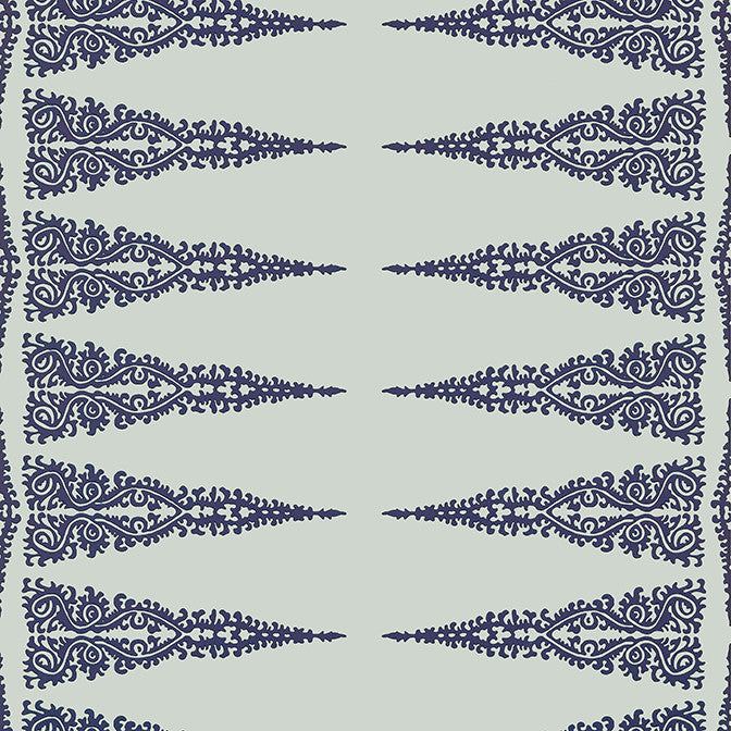 Ellery Stripe Navy on Soft Teal AT24548 by Anna French Wallpaper Anna French Wallpaper Ellery Stripe Navy on Soft Teal AT24548Wallpaper Devon Non Woven Wallpaper UNITED KINGDOM </p><p>Repeat: V: 4.5 27 - Fabric Carolina -