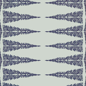 Ellery Stripe Navy on Soft Teal AT24548 By Anna French Wallpaper