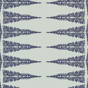 Ellery Stripe Navy on Soft Teal AT24548 by Anna French Wallpaper