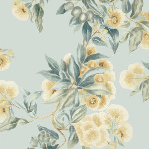 Camellia Garden Soft Gold AT24552 by Anna French Wallpaper