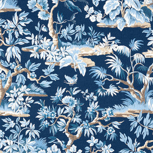 Elwood Navy AT24563 by Anna French Wallpaper