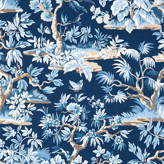 Elwood Navy AT24563 by Anna French Wallpaper Anna French Wallpaper Elwood Navy AT24563Wallpaper Devon Non Woven Wallpaper UNITED STATES </p><p>Repeat: V: - 27 - Fabric Carolina -
