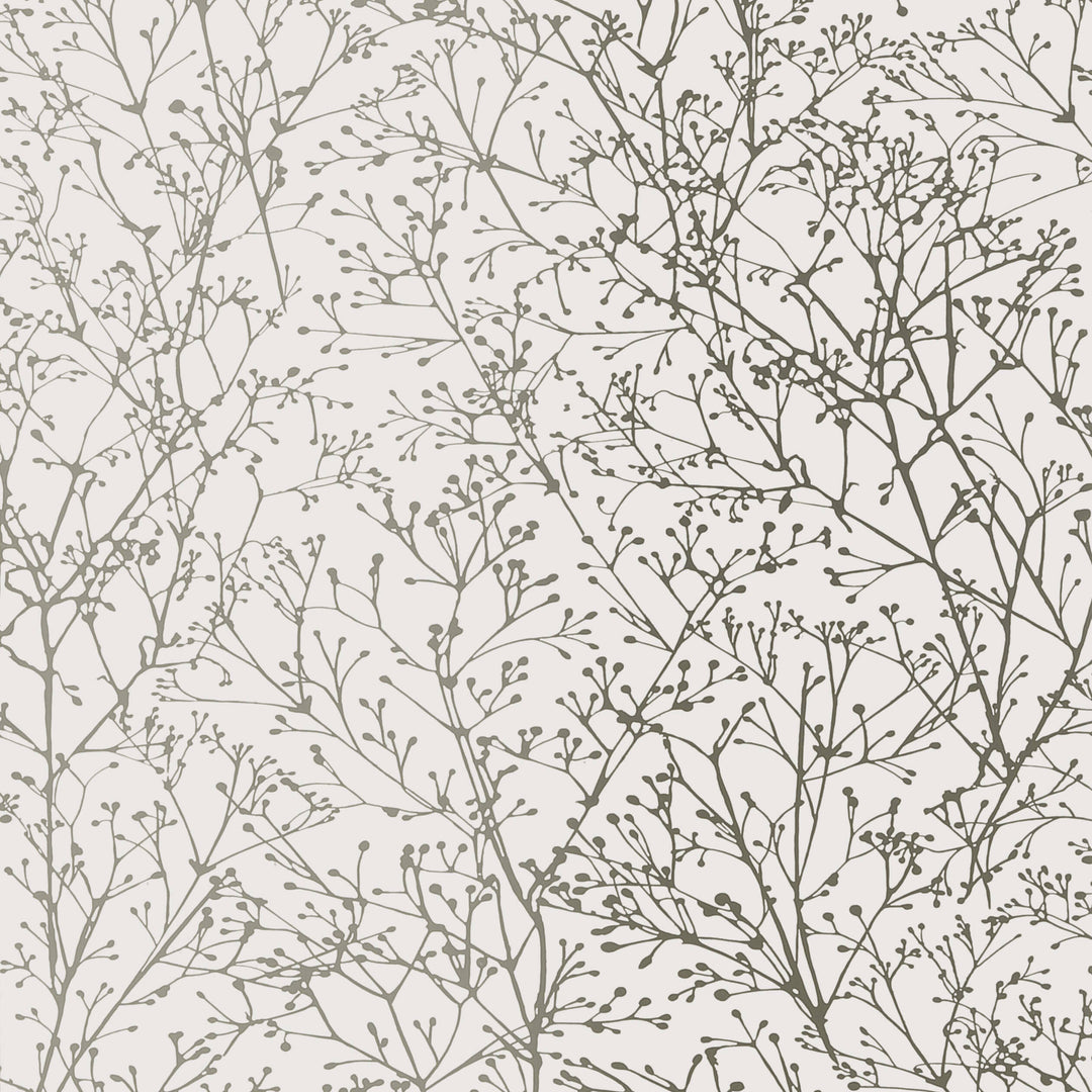 ZOLA - Silver on White By Anna French Wallpaper