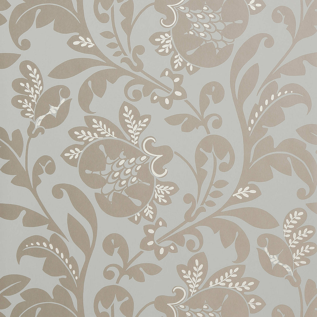 LIVORETTE - Metallic on Aqua By Anna French Wallpaper