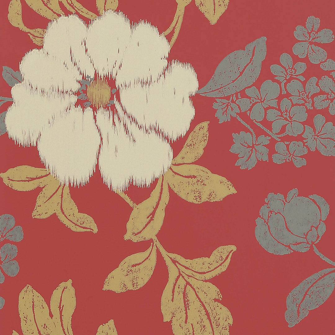 RUE DE SEINE - Cream on Berry By Anna French Wallpaper