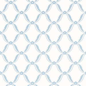 Tate Trellis Soft Blue AT57881 by Anna French Wallpaper