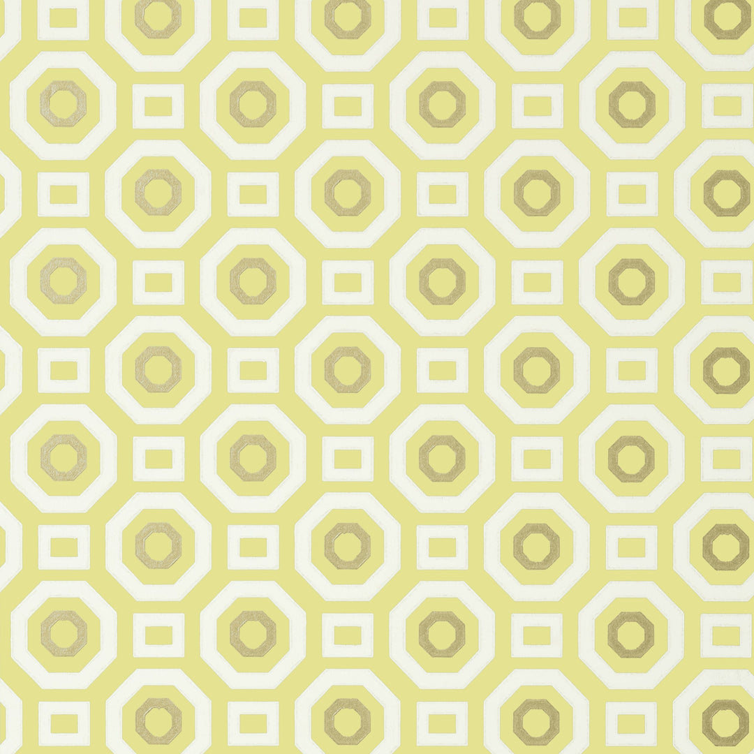 ZANE - Metallic Gold on Citron By Anna French Wallpaper
