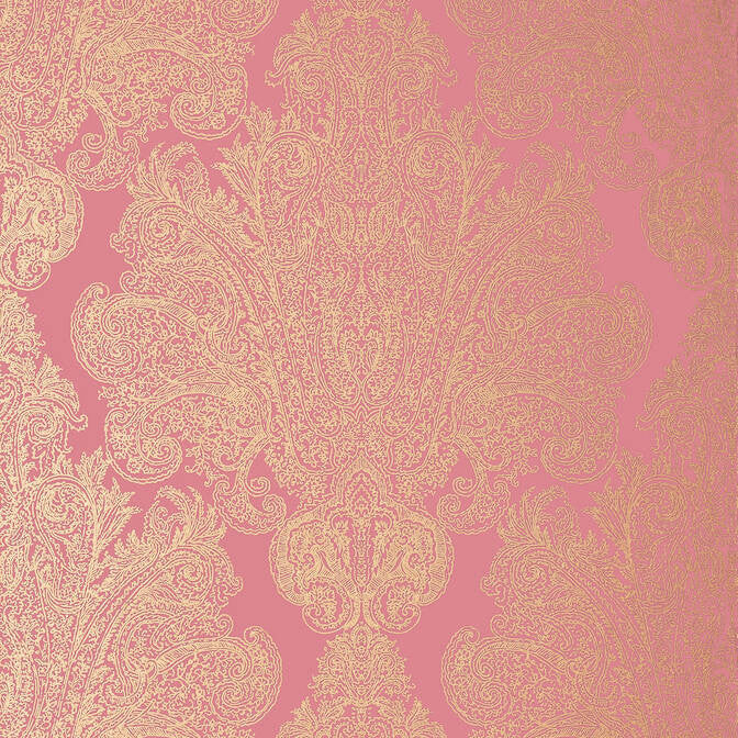 Auburn Metallic Gold on Pink AT6103 by Anna French Wallpaper Anna French Wallpaper Auburn Metallic Gold on Pink AT6103Wallpaper Serenade Non Woven Wallpaper UNITED KINGDOM </p><p>Repeat: V: 19 20.5 - Fabric Carolina -