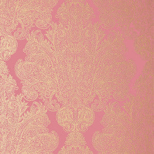Auburn Metallic Gold on Pink AT6103 by Anna French Wallpaper