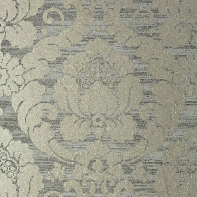 Marlow Metallic Pewter and Charcoal AT6134 by Anna French Wallpaper Anna French Wallpaper Marlow Metallic Pewter and Charcoal AT6134Wallpaper Serenade Non Woven Wallpaper UNITED KINGDOM </p><p>Repeat: V: 19 20.5 - Fabric Carolina -