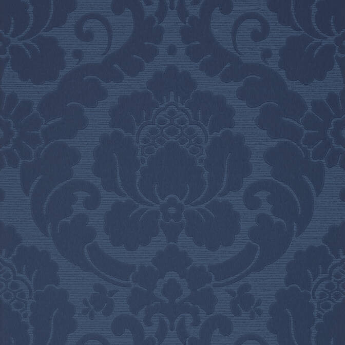 Marlow Navy AT6136 by Anna French Wallpaper Anna French Wallpaper Marlow Navy AT6136Wallpaper Serenade Non Woven Wallpaper UNITED KINGDOM </p><p>Repeat: V: 19 20.5 - Fabric Carolina -