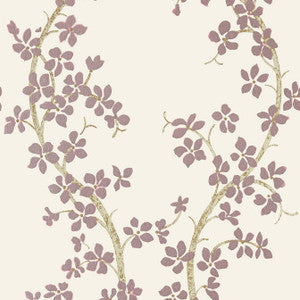 St. Albans Grove Pink on Ivory AT6155 by Anna French Wallpaper