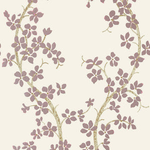 St. Albans Grove Pink on Ivory AT6155 by Anna French Wallpaper