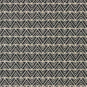 Jules Black on Flax AT78707 by Anna French Wallpaper