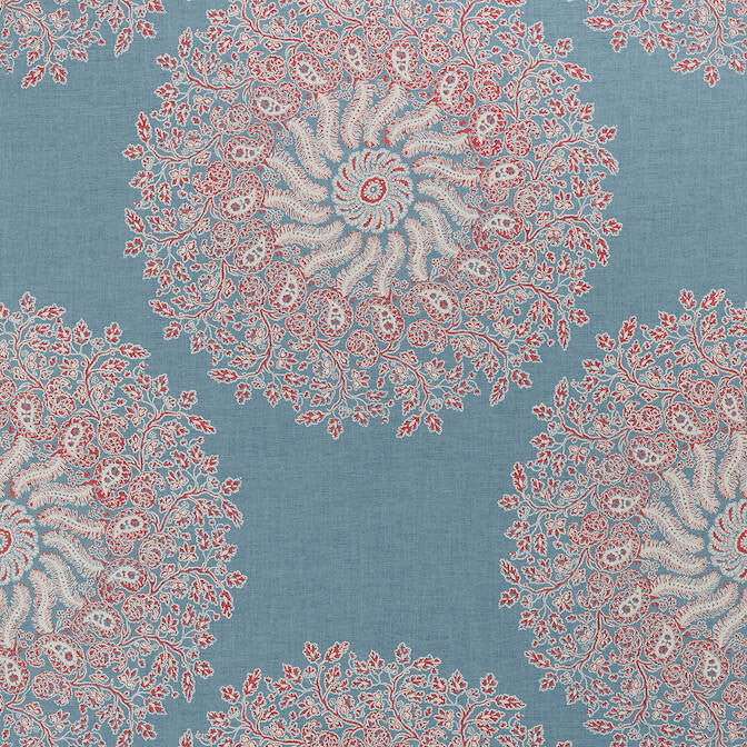 La Provence Sky Blue AT78727 by Anna French Wallpaper Anna French Wallpaper La Provence Sky Blue AT78727Wallpaper Palampore Non Woven Wallpaper U.S.A. </p><p>Repeat: V: 25.25 27 - Fabric Carolina -