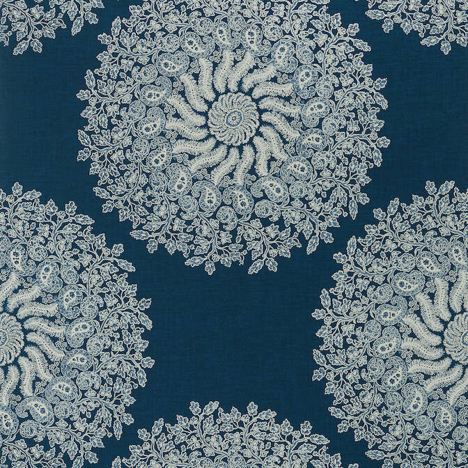 La Provence Navy AT78730 by Anna French Wallpaper Anna French Wallpaper La Provence Navy AT78730Wallpaper Palampore Non Woven Wallpaper U.S.A. </p><p>Repeat: V: 25.25 27 - Fabric Carolina -